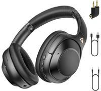 Riibox Y7Pro Casque Bluetooth sans Fil Reducteur de Bruit Hybride Actif, Casque Over Ear, Jusqu’à 55 h d’autonomie avec ANC, Audio Hi-Res LDAC, Basses Profondes, App de Personnalisation