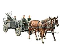 Riich Models Rv35012 ? Figurine De Wwii German If 5 Horse Drawn Mg Wagon Avec Zwilling Lafette 36-Générique