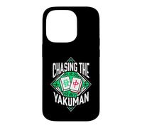 Riichi Mahjong Chasing The Yakuman Japanese Tile Gamer Coque pour iPhone 14 Pro