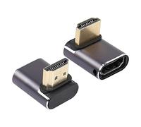 RIIEYOCA Adaptateur mâle/Femelle HDMI 2.1UHD avec Angle de 90 degrés vers Le Haut pour 8K&60Hz Extender 3D Support 8K@60Hz / 4K@120Hz, 2 Packs