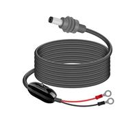 RIIEYOCA Câble d'alimentation DC 18AWG 12V-24V pour Star/Link Mini avec Interrupteur Marche/Arrêt, O-Ring vers DC 5.5x2.1mm Câble de Prolongation pour Camping-Car, Marine, overlanding (3M/10FT)