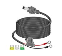 RIIEYOCA Câble d'alimentation DC 18AWG 12V-24V pour Star/Link Mini avec Porte-fusible intégré 30A ATC/ATO, O-Ring vers DC 5.5x2.1mm Câble Batterie directe, pour Camping-Car, Marine(3M/10FT)