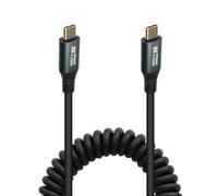 RIIEYOCA Câble USB C à USB C Torsadé de 20Gbps, 100W PD Câble de Charge Rapide Type-C, Supporte la Transmission Vidéo 8K 60Hz, S'étend Jusqu'à 1,5m