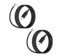 RIIEYOCA Lot de 2 câbles d'alimentation USB C vers 5 broches à extrémité ouverte, prise mâle de type C vers 5 cœurs, CC1/CC2 + SUB pour réparation de données, bandes LED, Arduino et projets