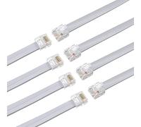 RIIEYOCA Lot de 8 câbles de raccordement Ethernet courts Cat5e de 30 cm, cordon réseau plat RJ45 pour routeur, modem, commutateur, serveur - Gris