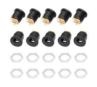 RIIEYOCA X10 Mini Prise 5.5mm x 2.1mm Alimentation Fiche à Souder 12 Volt Femelle Connecteur