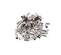 Riiichflowshop 100 pièces Tube de câble de Frein Embouts de câble de Frein Embouts Embouts de câble de Frein en Acier Inoxydable