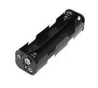 Riiichflowshop Boîtier de Piles Longue Bande 8X AA pour Support de boîtier 12 V Double Face arrière Stockage 6 V Bouton Conteneur Soudure Connexion Noir