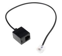 Riiichflowshop Connecteur de câble Adaptateur convertisseur RJ45 vers RJ11 connecteur Ethernet vers Ligne téléphonique RJ45 8P8C mâle vers RJ11 6P6C Femelle