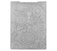 Riiichflowshop Horloge pour Dossier de gaufrage de clé Modèle de gaufrage irrégulier 3D pour Scrapbooking Artisanat en Papier Fabrication de Cartes de fête TPR