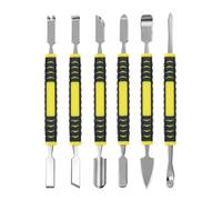 Riiichflowshop Lot de 6 Outils de réparation d'ouverture de Levier en métal pour Tablette et Ordinateur Petit spudger en métal Excellent pour l'ouverture