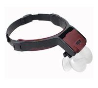 Riiichflowshop Loupes de tête à LED Lunettes à Bandeau Mains Libres alimentées par Batterie avec loupe de bijoutier Professionnelle à LED