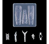 Riiichflowshop Moule en silicone 3D pour nail art sculpté avec motif précis en relief