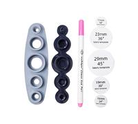 Riiichflowshop Outil de Fabrication de Boutons pour recouvrir Les Boutons Bouton Fait à la Main Personnalisé 11-29 mm Couvre Les Boutons Décorer Facilement et Rapidement Le Plastique