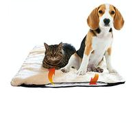 riijk Tapis Chauffant Chien | Tapis Auto Chauffant 90 x 64 cm | Non Bruisant | Lavable | Tapis Chien | Couissin Chauffant Chien