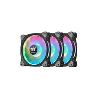Thermaltake Ventilateur pour boîtier PC Riing Duo 14 LED RGB Premium Edition Noir
