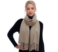 RIIQIICHY Echarpe Femme Hiver Echarpes et Foulards Kaki Écharpe Chaud Grosse Cachemire Chale Etole Pashmina