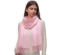 RIIQIICHY Echarpe Femme Hiver Echarpes et Foulards Rose Écharpe Chaud Grosse Cachemire Chale Etole Pashmina