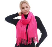 RIIQIICHY Echarpe Femme Hiver Echarpes et Foulards Rose Écharpe Chaud Grosse Cachemire Chale Etole Pashmina