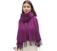 RIIQIICHY Echarpe Femme Hiver Echarpes et Foulards Violet Écharpe Chaud Grosse Cachemire Chale Etole Pashmina