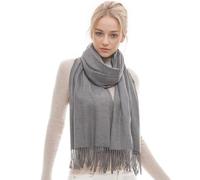 RIIQIICHY Echarpe Femme Hiver Gris Pashmina Chale Etole Mariage Echarpes Foulards Chaud Grosse Grande