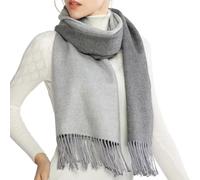 RIIQIICHY Echarpe Gris Femme Hiver Chaud Chale Grosse Echarpes Femme Grande Pashmina Cadeau Femme Anniversaire Noel