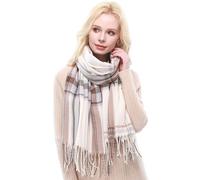 RIIQIICHY Echarpe Plaid Femme Echarpes et Foulards Hiver Chaud Grosse Écharpe Cachemire Chale Pashmina Etole