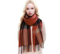 RIIQIICHY Echarpe Plaid Femme Echarpes et Foulards Hiver Chaud Grosse Écharpe Cachemire Chale Pashmina Etole