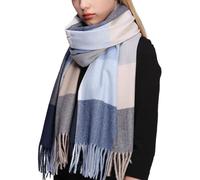 RIIQIICHY Plaid Echarpe Femme Pashmina Chale Etoles Hiver Chaud Grosse Grande Echarpes Foulards Cadeau Noel Anniversaire