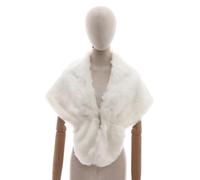 Riismen Châle En Plush Fausse Fourrure Mythologie Nordique Viking Cape Médiévale Pour Les Festivals La Renaissance Accessoire Costume Chaud C Blanc Taille unique