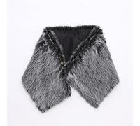 Riismen Châle En Plush Fausse Fourrure Mythologie Nordique Viking Cape Médiévale Pour Les Festivals La Renaissance Accessoire Costume Chaud Un gris Taille unique