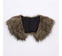 Riismen Châle En Plush Fausse Fourrure Mythologie Nordique Viking Cape Médiévale Pour Les Festivals La Renaissance Accessoire Costume Chaud B Brown Taille unique