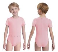 Riismen Combinaison Anti Déshabillage Adaptée Aux Besoins Spéciaux Pour Garçons Et Filles Enfants Manches Courtes Avec Ouverture Tubulaire Rose 3-4 ans