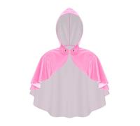 Riismen Dames Manteau En Cuir Verni À Capuche Look Mouillé Cape À Capuche Costume Disco Boléro Gothique Cape Halloween Carnaval Costume Tenue De Club Rose Taille unique