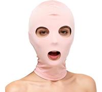 Riismen Masque Capuche Pour Le Visage Entier Professionnel En Nylon Sans Couture Pour Le Cosplay La Photographie Et Les Spectacles Théâtre Rose C Taille unique