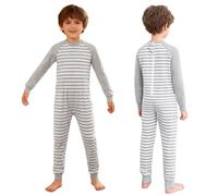 Riismen Salopette Adaptée Pour Garçons Autistes Avec Anticolure Combinaison Sensorielle Vêtement Adapté Pour Besoins Particuliers Combinaison Base Salopette Détente Gris 5-6 ans