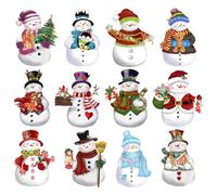 Riisoyu 12 Pièces Aimant Frigo, 3D Magnet de Réfrigérateur Noël Grande Magnétique Puissant Aimants Tableau Drôles Aiment Décoratifs Magnets Mignonne pour Tableau Blanc Cuisine Cadeau Casiers Maison