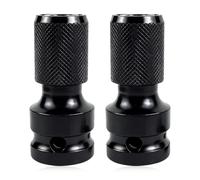 Riisoyu 2 Pièces Adaptateurs D'embouts Pour Clé à Chocs, 1/2" Carré à 1/4" Hexagonal Visseuse à Percussion Libération Rapide Adaptateurs de Douille pour Embout de Tournevis à Clé à Cliquet Impact