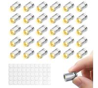 Riisoyu 30 Pièces Mini Lumières LED, blanc chaud Lampe LED Miniature avec Batterie Petite Lampe LED Maison de Poupée lumières miniatures pour vitrines petite lampe LED pour Bricolage Artisanal