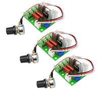 Riisoyu 3pcs Régulateur de Tension Électrique Module, AC 50-220V 2000W SCR Régulateur de Vitesse Moteur Petit Gradateur LED avec Bouton Contrôle de Vitesse Régulateur de Tension Moteur PWM Variateur