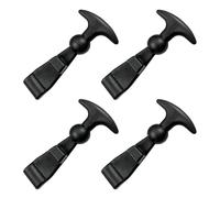 Riisoyu 4 Supports de Capot Élastiques en Caoutchouc, Fermeture de Capot avec Poignée en T Flexible Support en Caoutchouc Attaches Capot Accessoires de Tracteur pour Moteurs de Véhicules