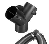 Riisoyu 75 mm Type Y Chauffe-air Diesel, avec double valve de régulation Accessoire de chauffage de stationnement Diesel Raccord de sortie d'air Accessoire de tuyau Pour chauffe-air, chauffage