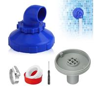 Riisoyu Buse de Remplissage de Piscine,Raccord Buse D'entrée Rotatif à 360°, 32mm avec Accessoires de Raccordement pour Piscine Intex Bestway Accessoire de Sortie de Piscine Pour Piscine Intex Bestway