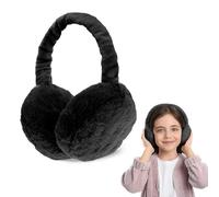 Riisoyu Cache-Oreilles, Mode Classique Cache-oreilles en Peluche pliable Unisexe Cache Oreilles Pliables Doux Cache Oreilles Chauds Pour l'extérieur homme e Dames Cadeau L'hiver, Noir