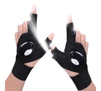 Riisoyu Cadeaux pour hommes, accessoires de pêche LED, gants de pêche, gants avec lumière, accessoires de pêche, calendrier de l'Avent remplissage hommes pour gants avec lumière LED gadgets calendrier