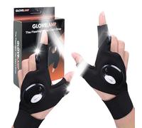 Riisoyu Cadeaux pour hommes, gants LED avec lumière au doigt pour réparer, gants de pêche, accessoires de pêche, cadeaux d'anniversaire pour hommes