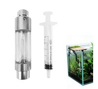 Riisoyu Compteur De Bulles De CO2, Aquarium Compteur De Bulles avec Clapet Anti-Retour Non-Retour Bulle Counter pour la Mesure du dioxyde de Carbone CO2 Régulateur De Bulles Accessoires De Pompe À Air