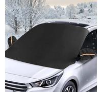 Riisoyu Couverture Pare-Brise Voiture, Bâche Pare Brise Protection Couverture Repliable Universelle Films Protection antigel d'hiver pour Voiture Anti Givre, Neige, 215cmx125cm