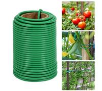 Riisoyu Fil Serrage pour Jardin, 3.5mm x 20m Fil Jardin Vert Souple Fil Fer Cloture Liens Jardinage pour Ligatures Lien Tuteurage Soft Attache Plantes Souple Tie pour Plantes Fleurs Légumes Vignobles