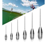 Riisoyu Fishing Sbirolino Kit, 6 pièces Bobbers Bombarda Truite 8g/10g/12g/15g/20g/25g Flotteurs Acryliques pour La Pêche à La Truite Idéal pour la Pâte à Truite et la Cuillère